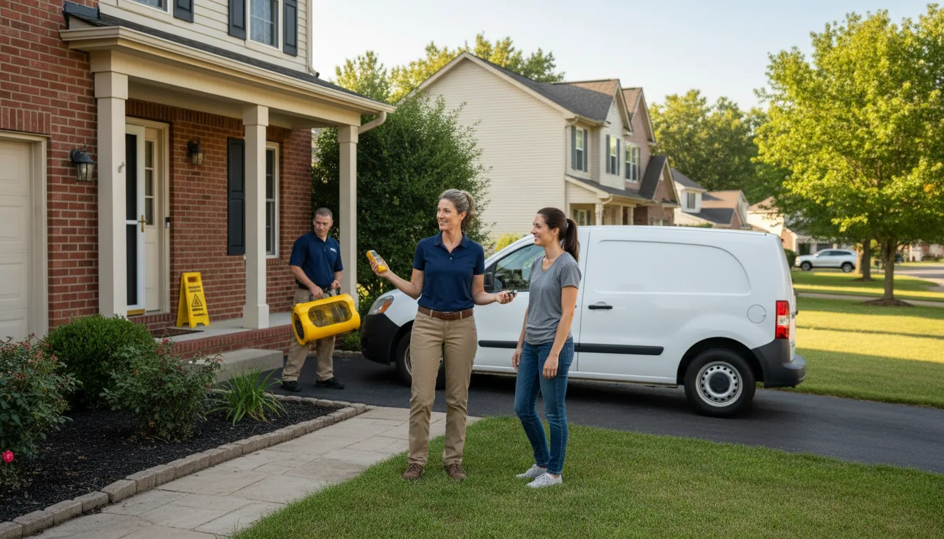 Water restoration image for Dehumidification And Cleanup Services in Luck, WI